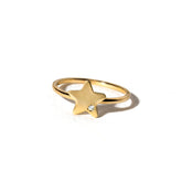 18K yellow gold Star ring